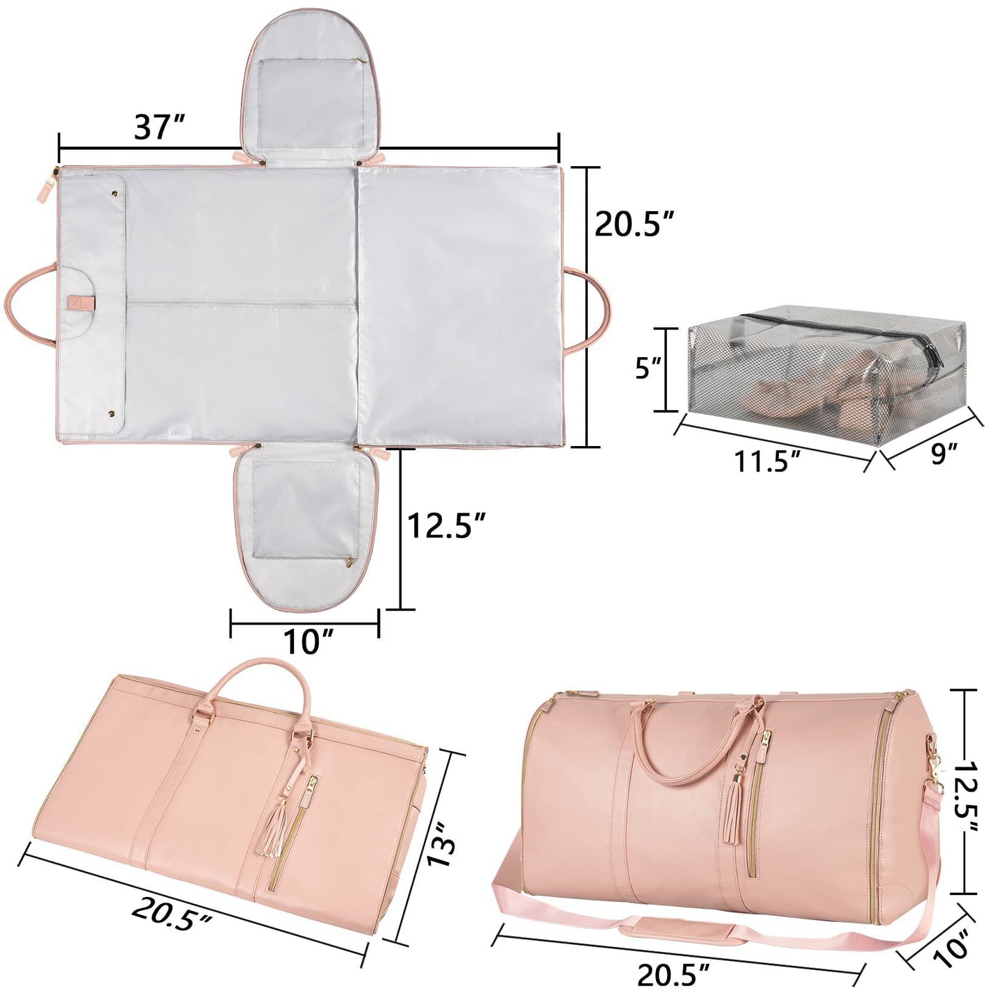 NomadEdge™ Travel Duffle – Foldable, Waterproof, All-in-One Bag